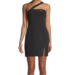 BCBG Dayne Fitted Mini Dress in Black